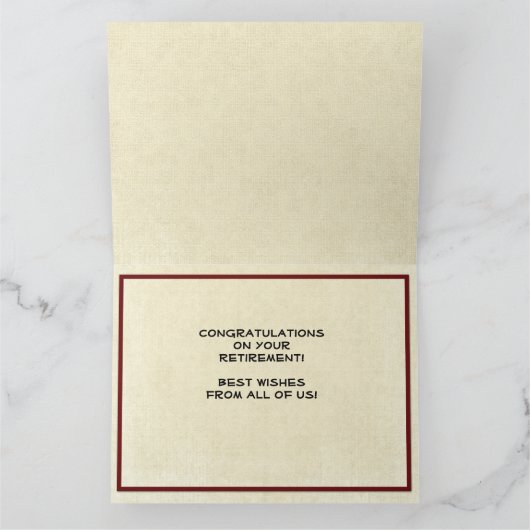 JUMBO Happy Retiation Congratings from All カード (内部)