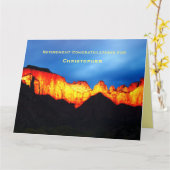 JUMBO Happy Retirement Zion Sunrise、名前、 カード (黄色い花)