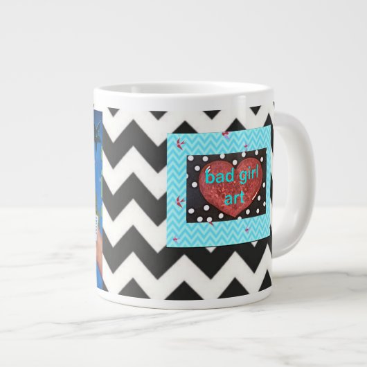 JUMBO MUG – 人生の教訓を保教えする理由 ジャンボコーヒーマグカップ (正面右)