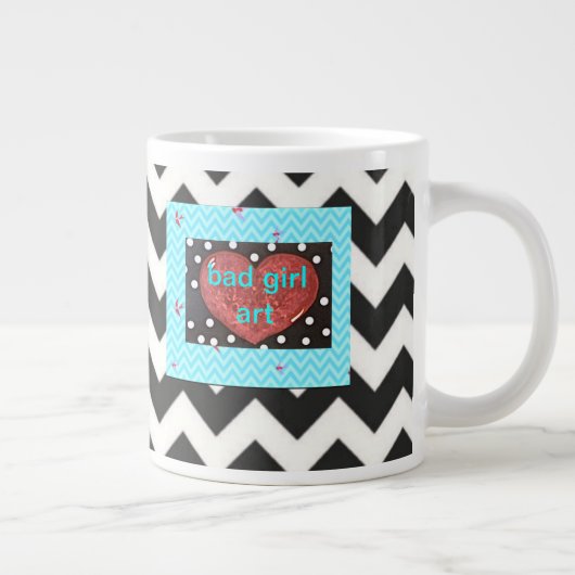 JUMBO MUG – 人生の教訓を保教えする理由 ジャンボコーヒーマグカップ (右)