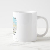 JUMBO MUG - 私のお気に入りのクルーズ寄港地 ジャンボコーヒーマグカップ (右)