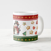 Jumbo Mug with Snowman and Christmas Cookies ジャンボコーヒーマグカップ (正面右)