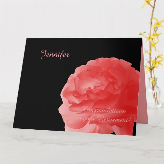 JUMBO Retierement Congruations from All,バラ カード (黄色い花)