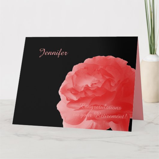 JUMBO Retierement Congruations from All,バラ カード (正面)