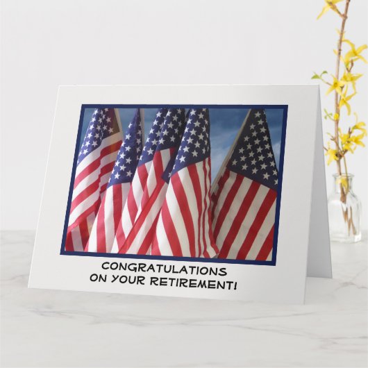 JUMBO Retierment Congruations from All, Flags カード (黄色い花)