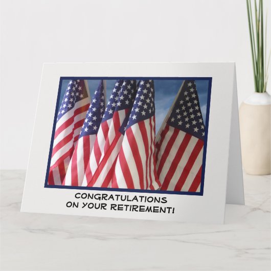 JUMBO Retierment Congruations from All, Flags カード (正面)