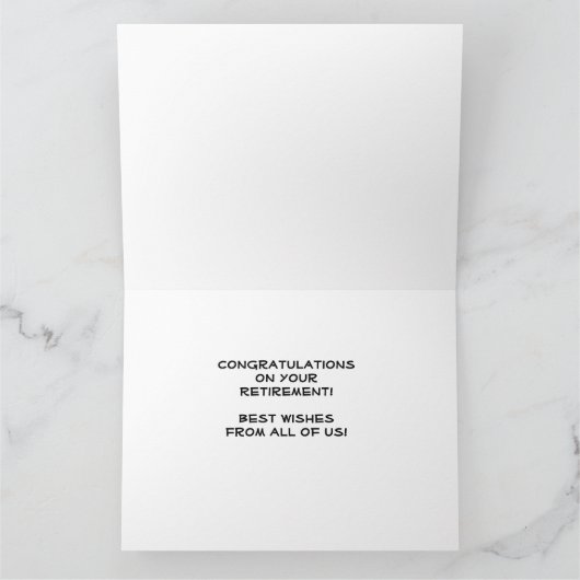 JUMBO Retierment Congruations from All, Flags カード (内部)