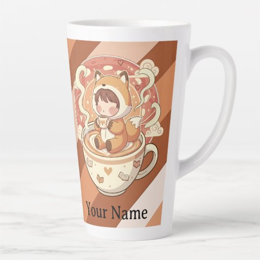 Jumbo Size Cozy Fox 17oz Reading Mug カフェラテマグ (右)