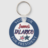 Jumbo-Sized Team James Talarico for President キーホルダー (正面)