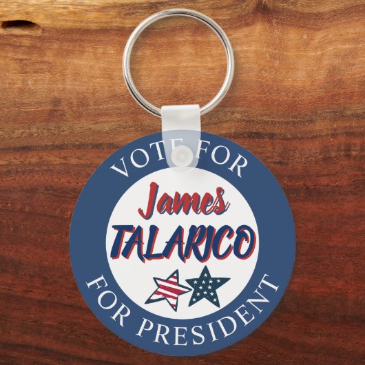 Jumbo-Sized Team James Talarico for President キーホルダー (正面)
