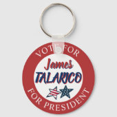 Jumbo-Sized Team James Talarico for President キーホルダー (裏面)