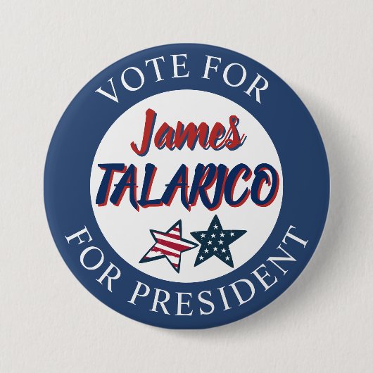 Jumbo-Sized Team James Talarico for President 缶バッジ (正面)