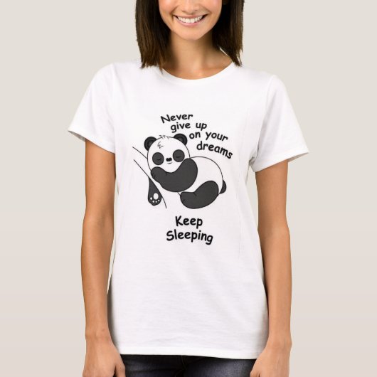 Jumbo Tote Bag Sleeping Bear Tシャツ (正面)
