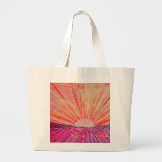 Jumbo Tote Bag with Artwork titled "Daybreak"  ラージトートバッグ (正面)