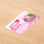 Jump and Play Birthday Invitation Photo Card  アクリル招待状 (レイダウン)