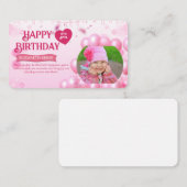 Jump and Play Birthday Invitation Photo Card  エンクロージャーカード (正面/裏面)