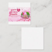 Jump and Play Birthday Invitation Photo Card エンクロージャーカード (正面/裏面)