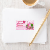 Jump and Play Birthday Invitation Photo Card  ラベル (インサイチュ)