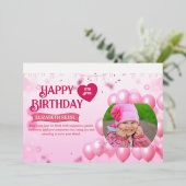 Jump and Play Birthday Invitation Photo Card 箔招待状 (立ち正面)