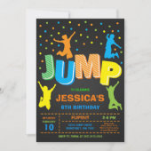 Jump and Play Birthday Party Invitation 招待状 (正面)