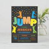 Jump and Play Birthday Party Invitation 招待状 (スタンド正面)