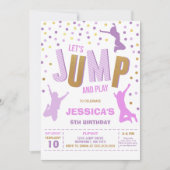 Jump Bounce House Birthday Party Invitation 招待状 (正面)