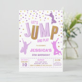 Jump Bounce House Birthday Party Invitation 招待状 (スタンド正面)