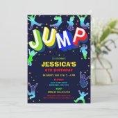 Jump Bounce House Birthday Party Invitation 招待状 (スタンド正面)