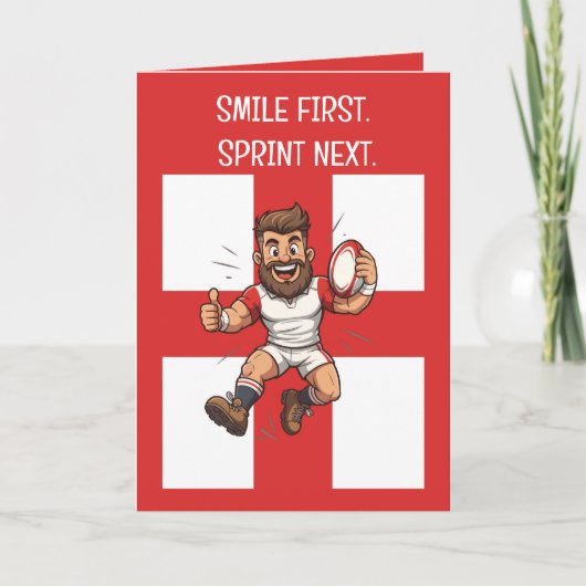 Jump High Play Proud Rugby England カード (正面)