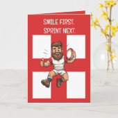 Jump High Play Proud Rugby England カード (黄色い花)