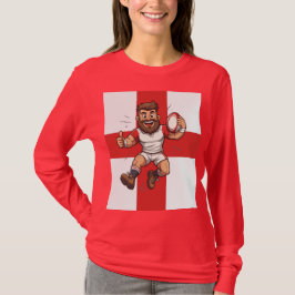 Jump High Play Proud Rugby England Tシャツ