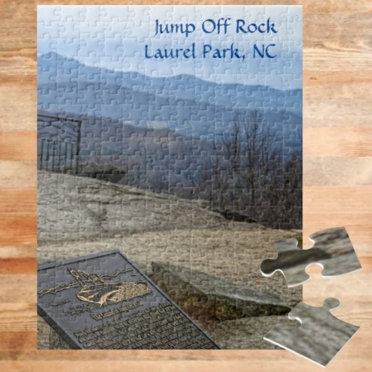 Jump Off Rock Laurel Park NC Early Winter ジグソーパズル