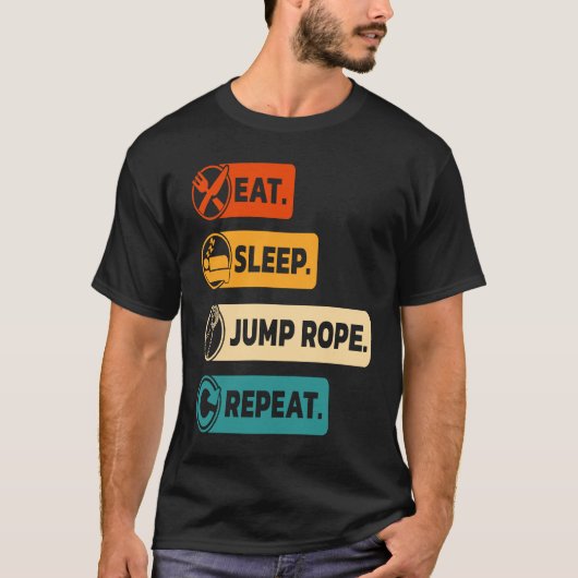 Jump Rope Jumping Skipping Roping Jumprope Tシャツ (正面)