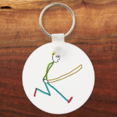 Jump Rope Skipping Stickman キーホルダー (正面)