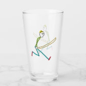 Jump Rope Skipping Stickman タンブラーグラス (裏面)