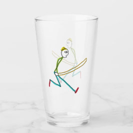 Jump Rope Skipping Stickman タンブラーグラス