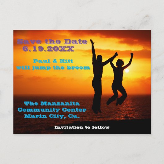 Jump the Broom ポストカード (正面)