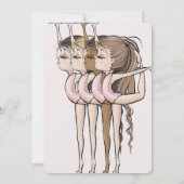 Jump & Tumble Gymnastics 4th Birthday Party 招待状 (裏面)