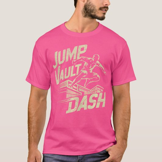 Jump Vault Dash Parkour Tシャツ (正面)