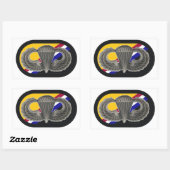 JUMP WINGS/OVAL US SPECIAL OPS COMMAND STICKERS 長方形シール (シート)