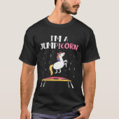 Jumpicorn Unicorn Trampoline Trampolining Workout  Tシャツ (正面)