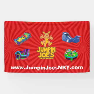 Jumpin Joeのバナーがいっぱい 横断幕