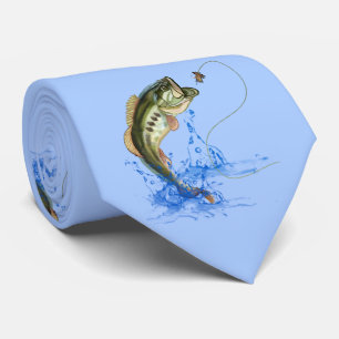 Jumping Bass Fishing ネクタイ