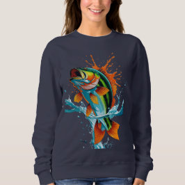 Jumping Colorful Fish – Women’s Sweatshirt スウェットシャツ