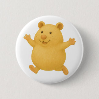 Jumping Cream Hamster Button Badge 缶バッジ