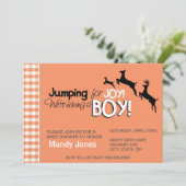 Jumping for Joy私たちは男の子のシャワーを持っている 招待状 (スタンド正面)
