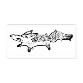 Jumping Fox Stamp ラバースタンプ (インプリント)