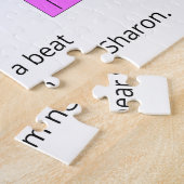 Jumping Heart in Love:  White ジグソーパズル (側面)