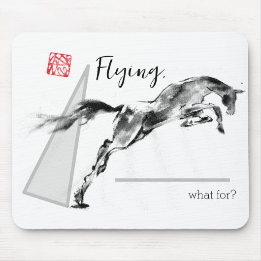 Jumping Horse mouse pad マウスパッド (正面)