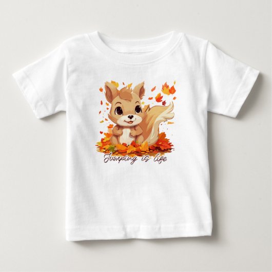 Jumping is life ベビーTシャツ (正面)
